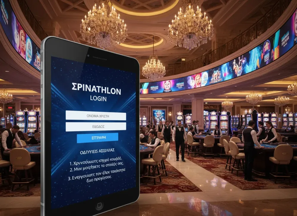 Οδηγός σύνδεσης Spinathlon login και οδηγίες ασφαλείας